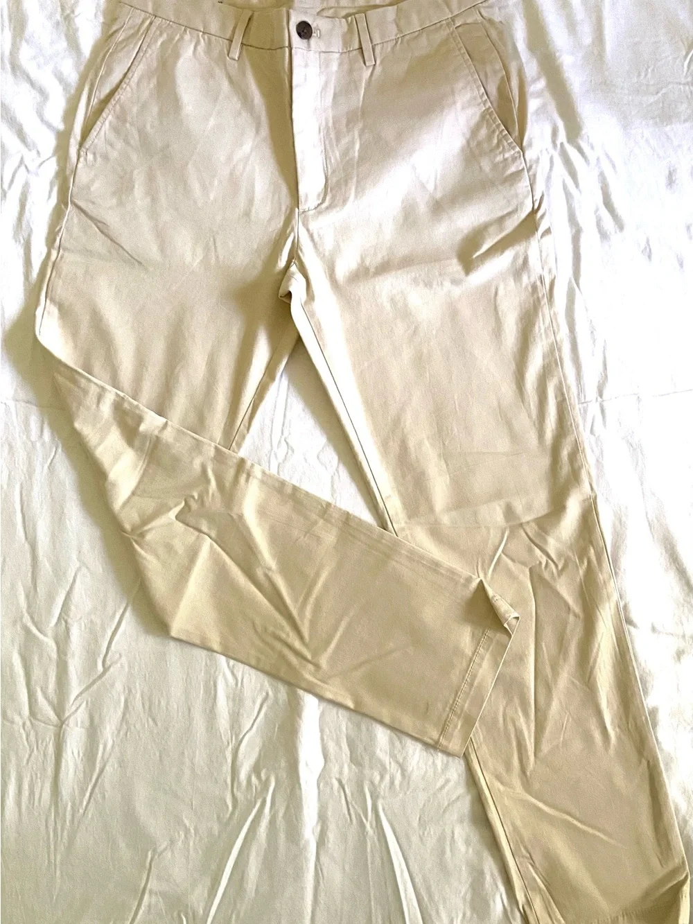 Banana Republic Khaki Chinos in Light Beige